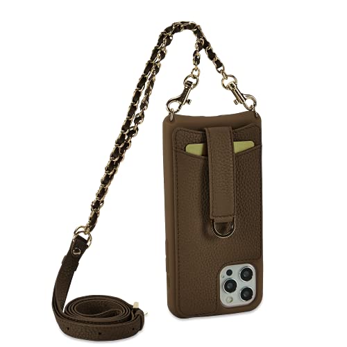 Brown - Chain & Leather Strap