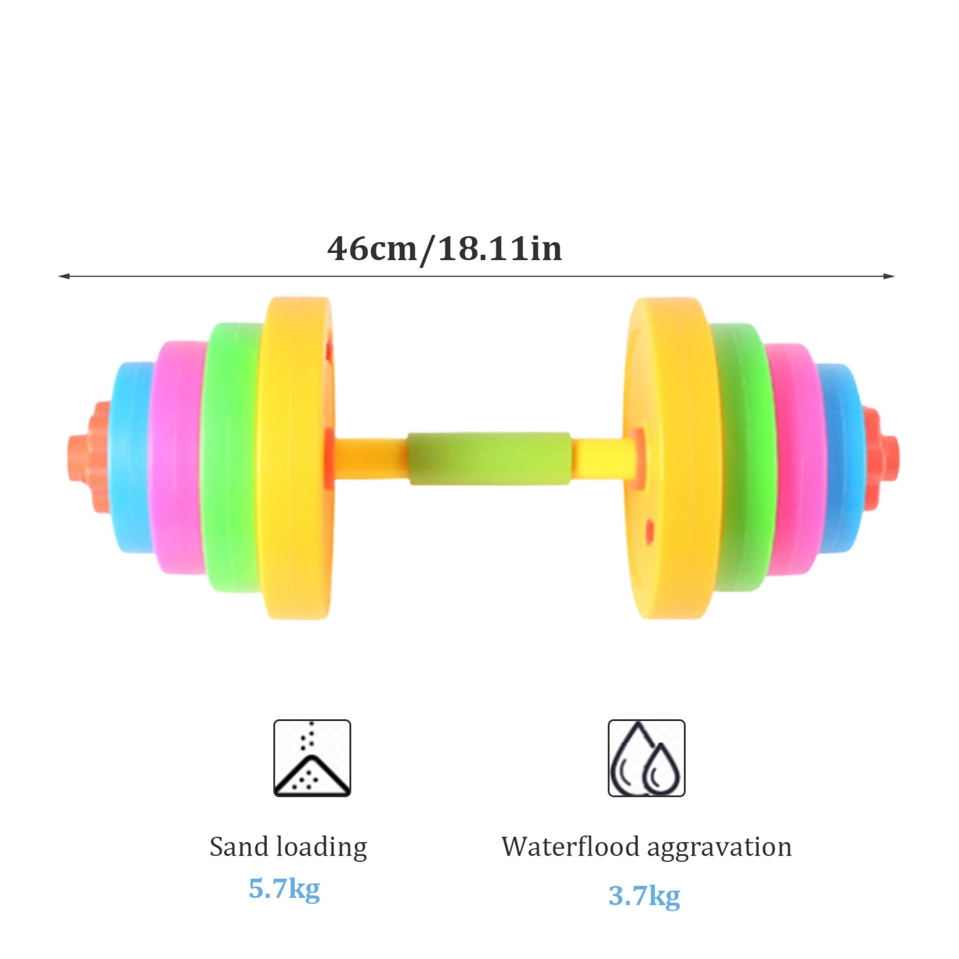 Adjustable Kids Dumbbells Set - Leak Proof Water/Sand Filled Exercise Weights for Children's Fitness Training | Perfect for Home Workouts, Gym Class & Youth Strength Training