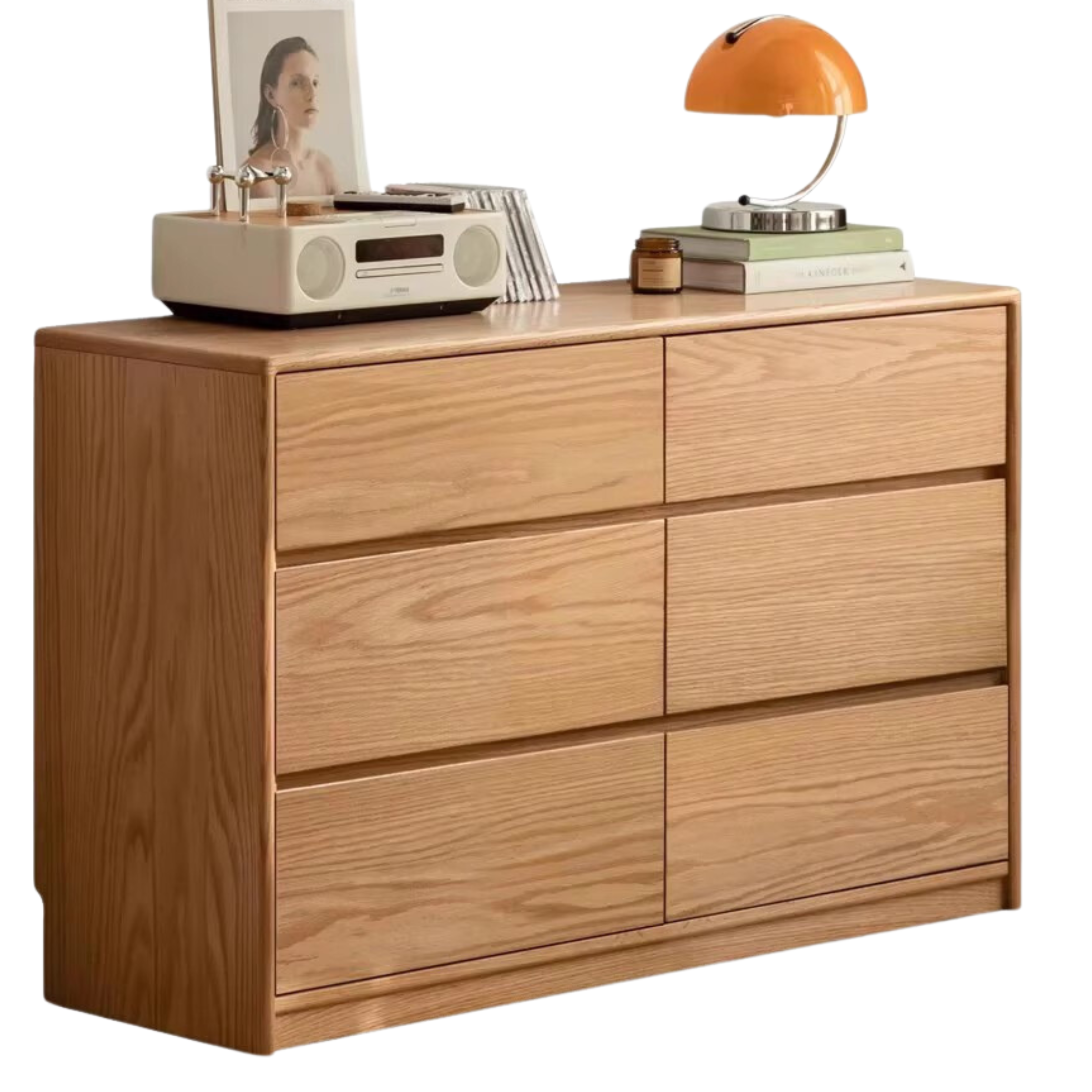 Solid Oak & Black Walnut Wood Storage Drawer - Handcrafted Wooden Organizer for Bedroom, Office, or Kitchen - Perfect for Jewelry, Utensils & Home Organization