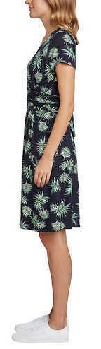 Matty M Women's Faux Wrap Dress - Large Size for Work & Party