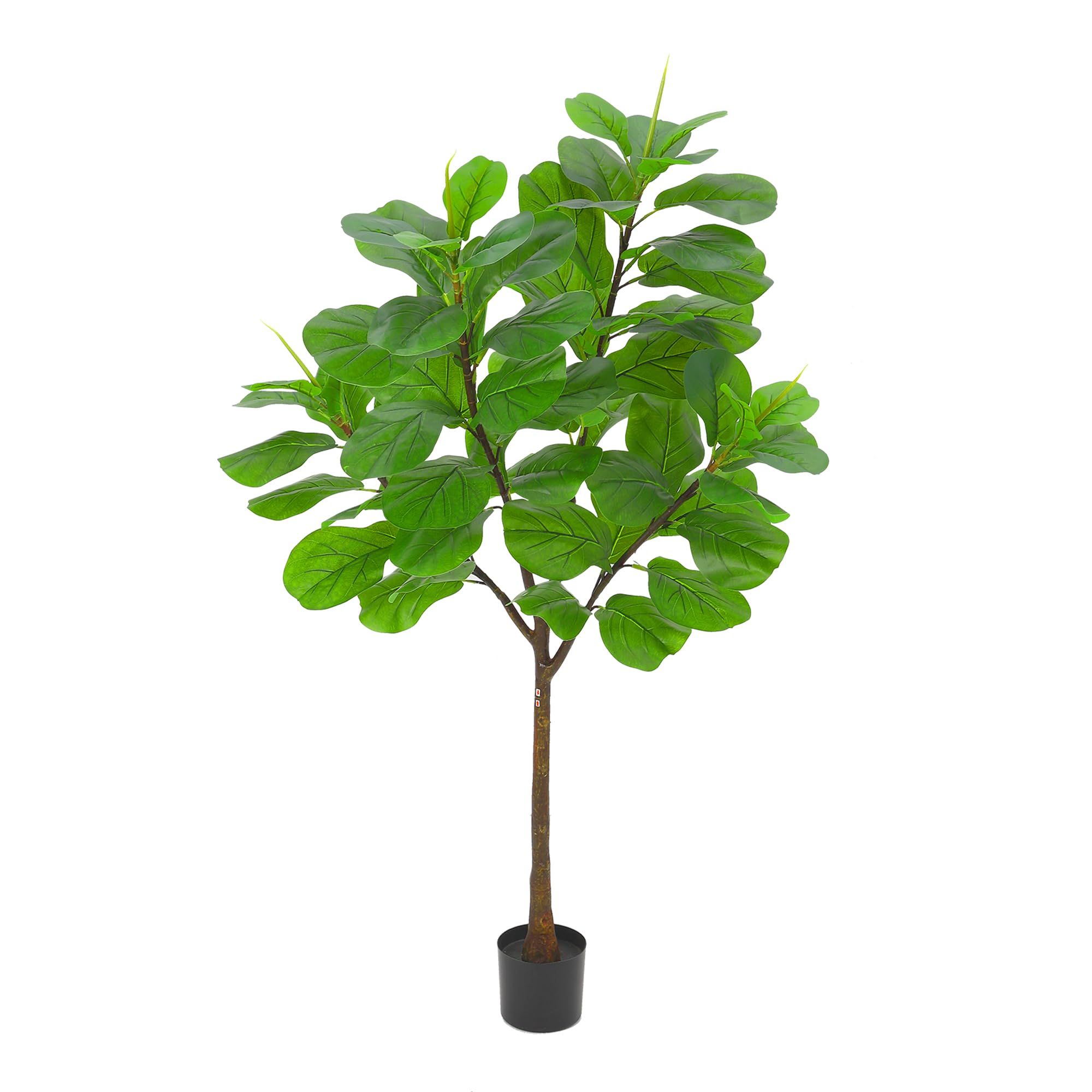 5.8ft Artificial Fiddle Leaf Fig Tree with 65 Realistic Leaves - Premium Fake Silk Plant in Decorative Pot for Home, Office, Living Room & Corner Decor - Perfect for Indoor Spaces, Housewarming Gifts & Interior Design Projects