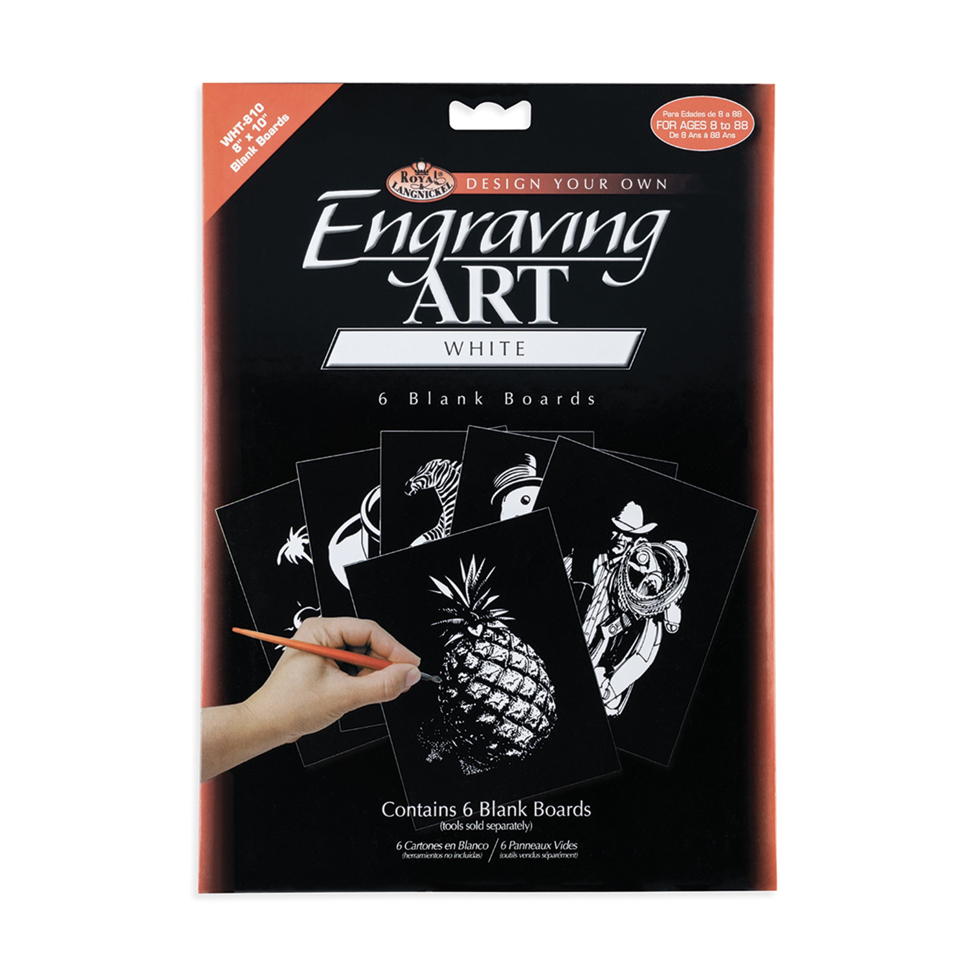 6 Pack Engraving Art Boards - Black & White Wooden Plaques for Laser Engraving, DIY Crafts, Home Decor & Personalized Gifts
