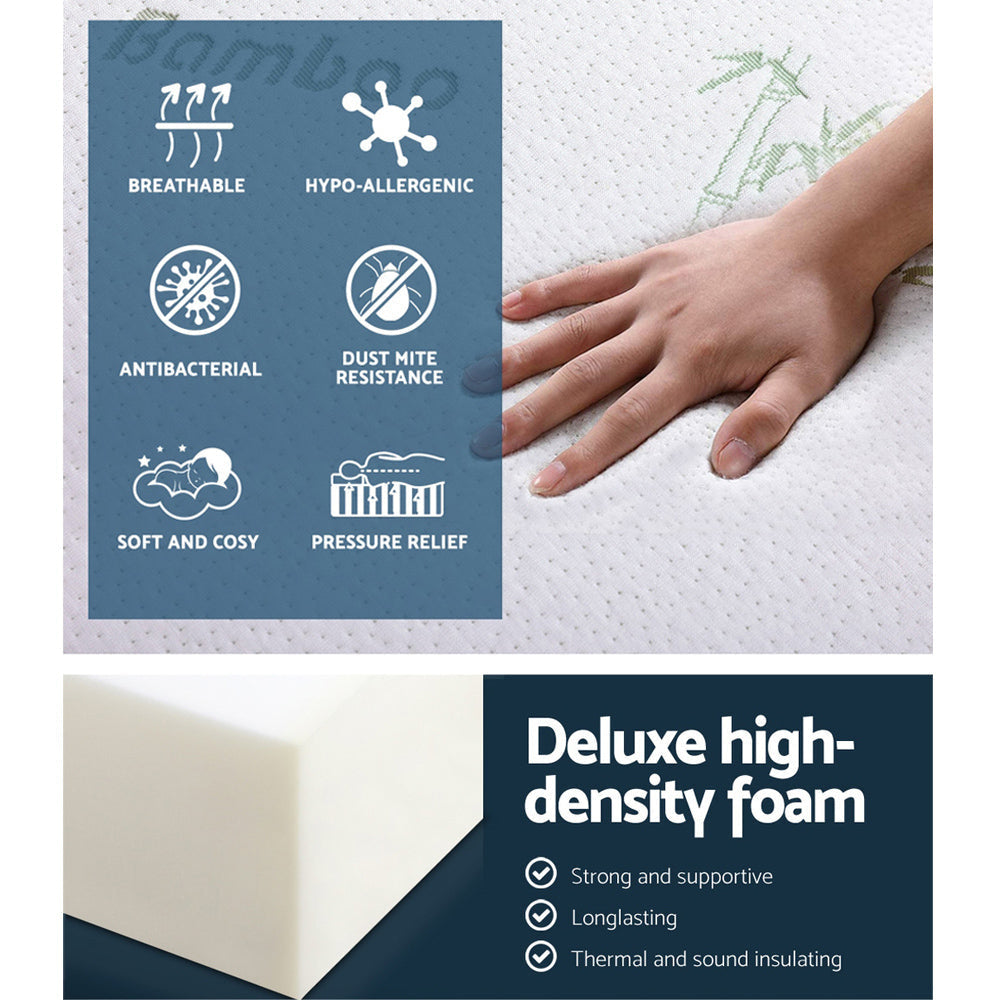 Foldable Foam Floor Mattress - Tri-Fold Portable Bed 180cm for Camping, Guest Room & Travel | Comfortable & Space-Saving Sleeping Solution