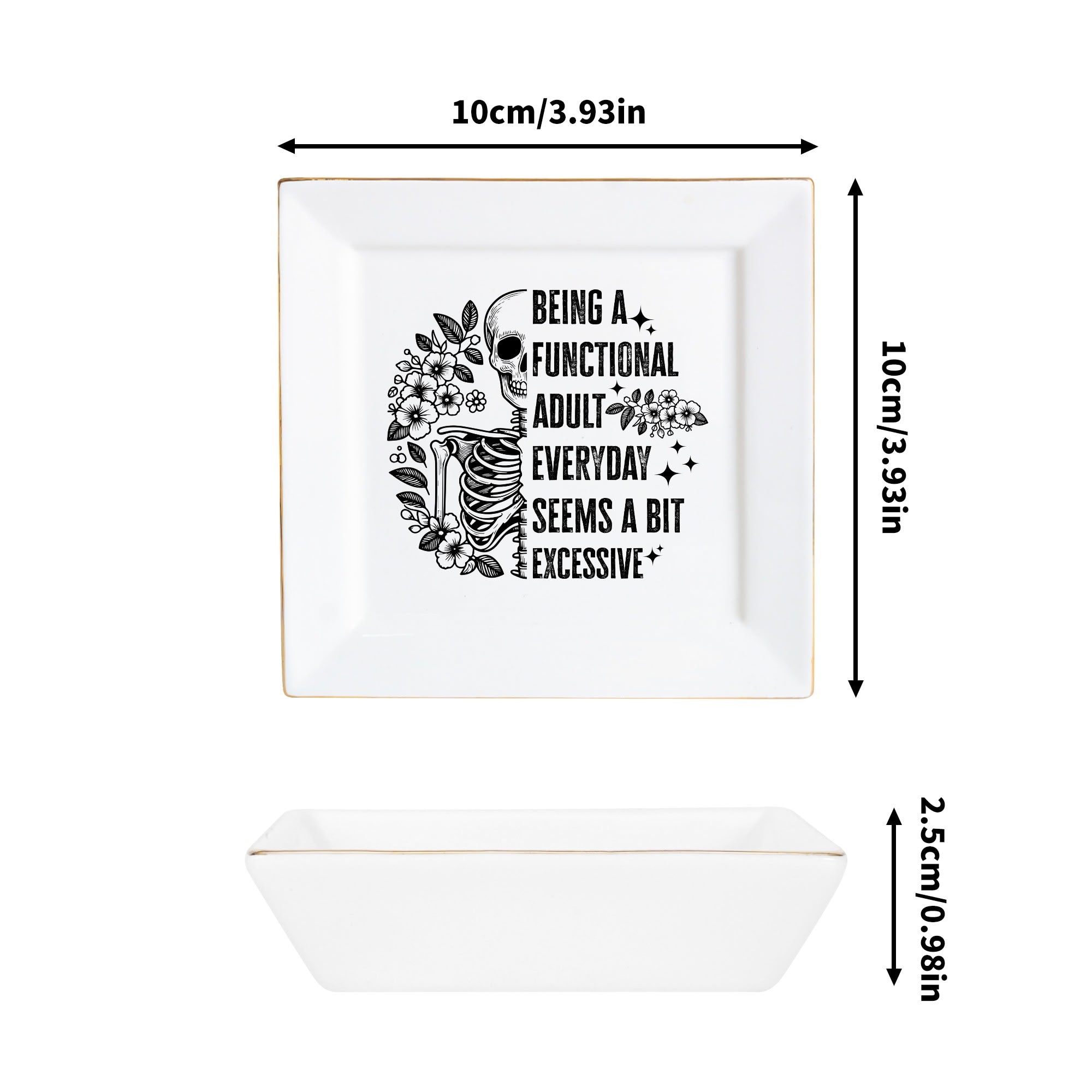 Functional Adult Everyday Ceramic Square Appetizer Plates - Elegant Serving Dishes for Cheese, Desserts, Tapas & Party Snacks - Perfect for Dinner Parties, Entertaining & Home Decor