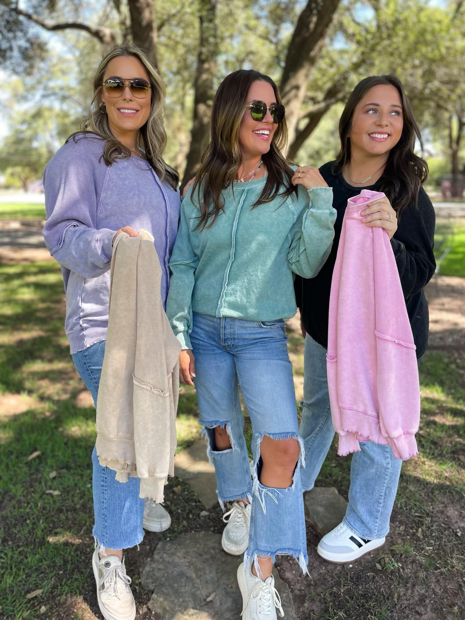 PREORDER: Elliott Exposed Seam Sweatshirt - 5 Color Options | Cozy Unisex Pullover for Casual Wear & Street Style