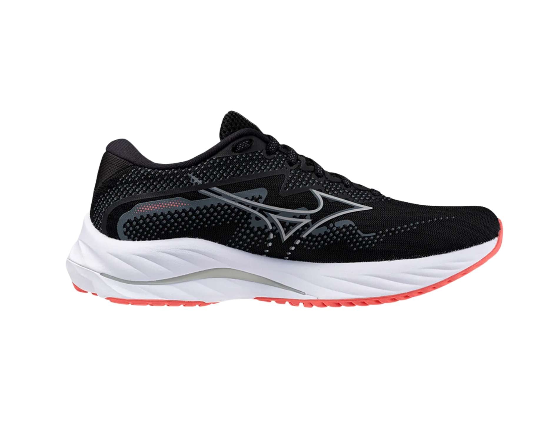 Mizuno Wave Rider 27 Women's Running Shoes - Wide Width for Comfort & Support - Perfect for Long Distance Running & Daily Training