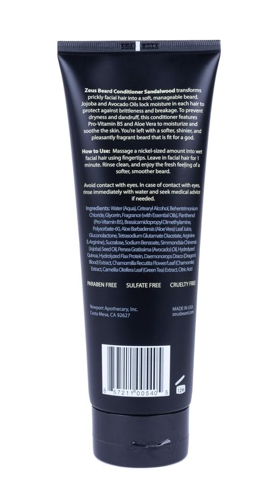 ZEUS Beard Conditioner with Green Tea - Softens & Moisturizes for Daily Care