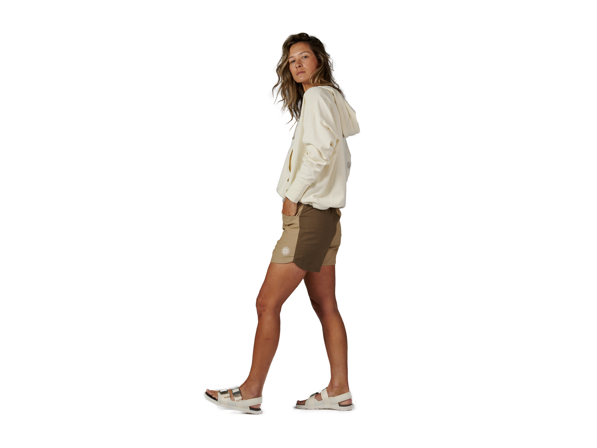 Kinisi Women's Hemp Shorts - Breathable & Comfortable Summer Casual Shorts for Yoga, Beach, and Outdoor Activities