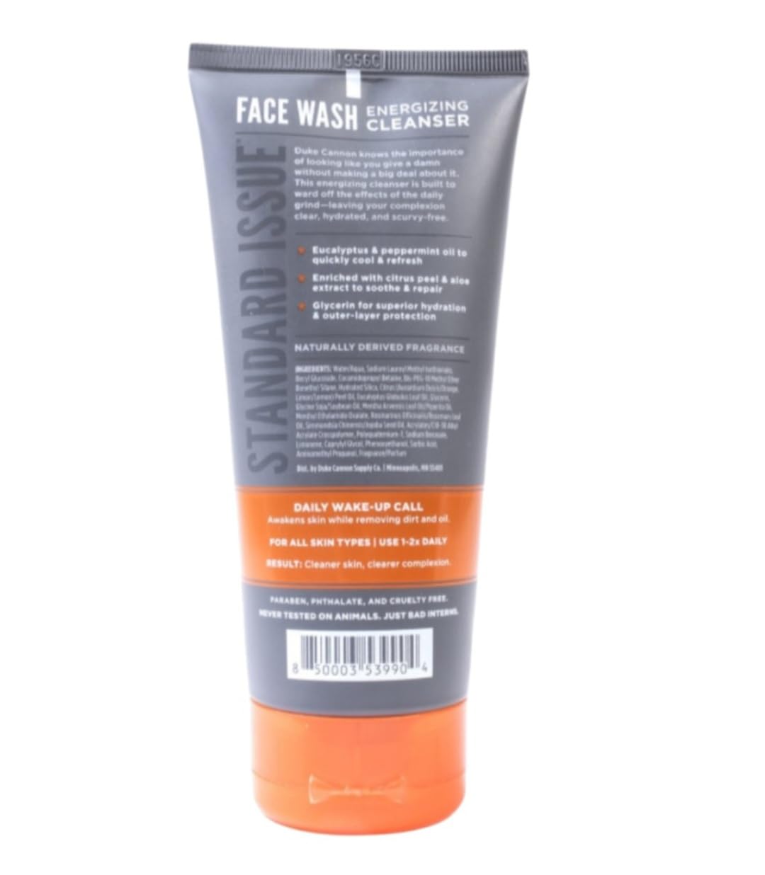 DukeCannon Standard Issue Daily Face Wash for Men - Energizing Cleanser 6 oz | Deep Cleansing & Refreshing | Perfect for Gym, Travel & Everyday Use