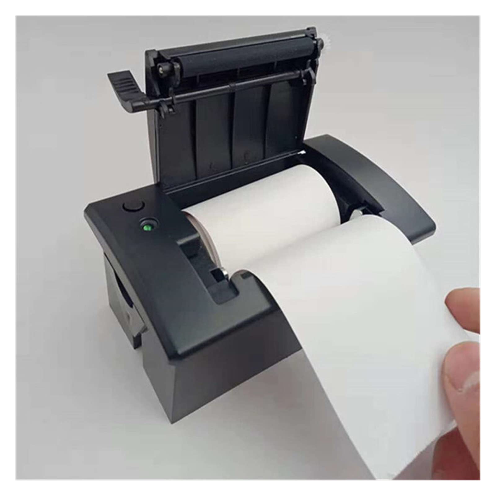 GIXAA 58mm Mini Handheld Inkjet Printer - Portable POS Receipt & Thermal Label Printer with RS232/TTL 5V-9V Interface for Date Code, Barcode & Ticket Printing (Black TTL) - Ideal for Retail, Warehouse & Shipping Labeling