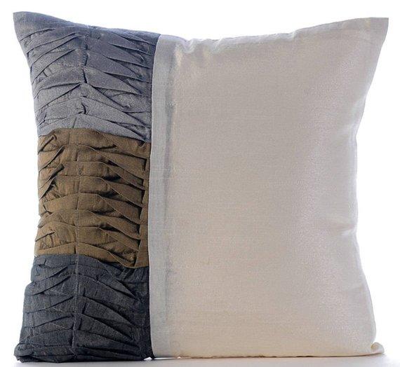 Black Cheer Black Art Silk Throw Pillow Cover - Elegant Decorative Cushion for Sofa, Bed & Home Decor