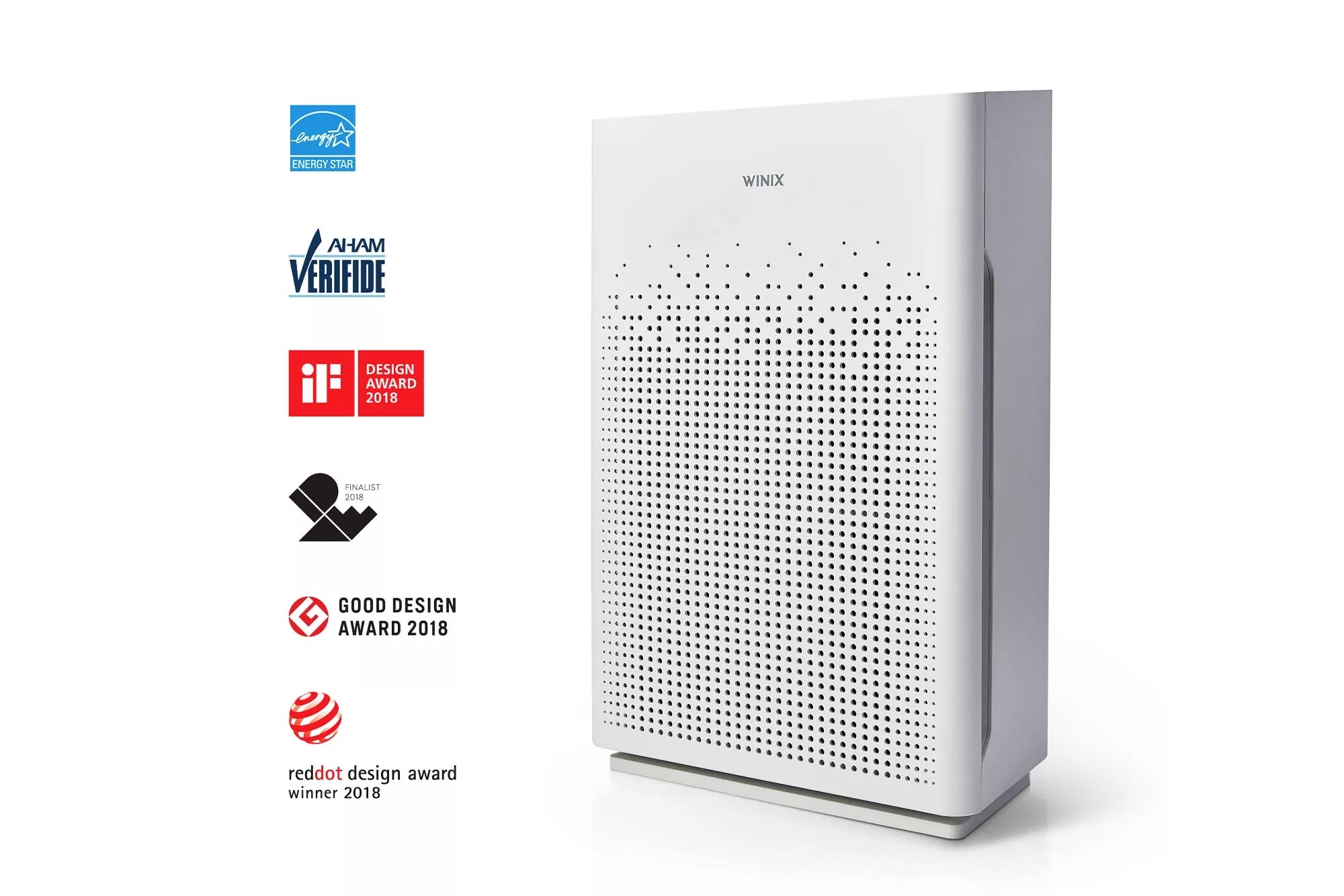 Winix AM90 4-Stage True HEPA Air Purifier with WiFi & PlasmaWave® Technology - Remove Dust, Pollen & Odors for Cleaner Home Air - Perfect for Bedrooms, Living Rooms & Offices