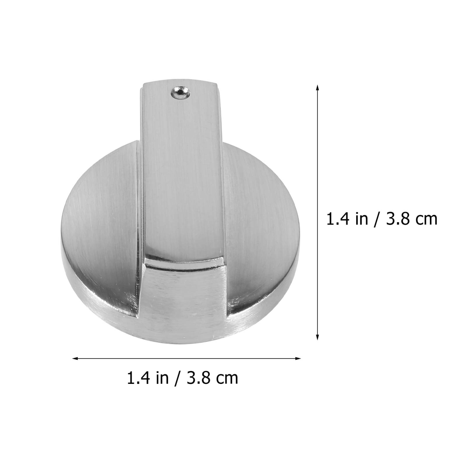 DOITOOL 5-Piece Stainless Steel Stove Top Knobs - Replacement Gas Burner Control Dials for Oven, Cooker & Cookware - Durable Metal Knobs for Easy Temperature Adjustment - Perfect for Kitchen Upgrades & Appliance Repairs