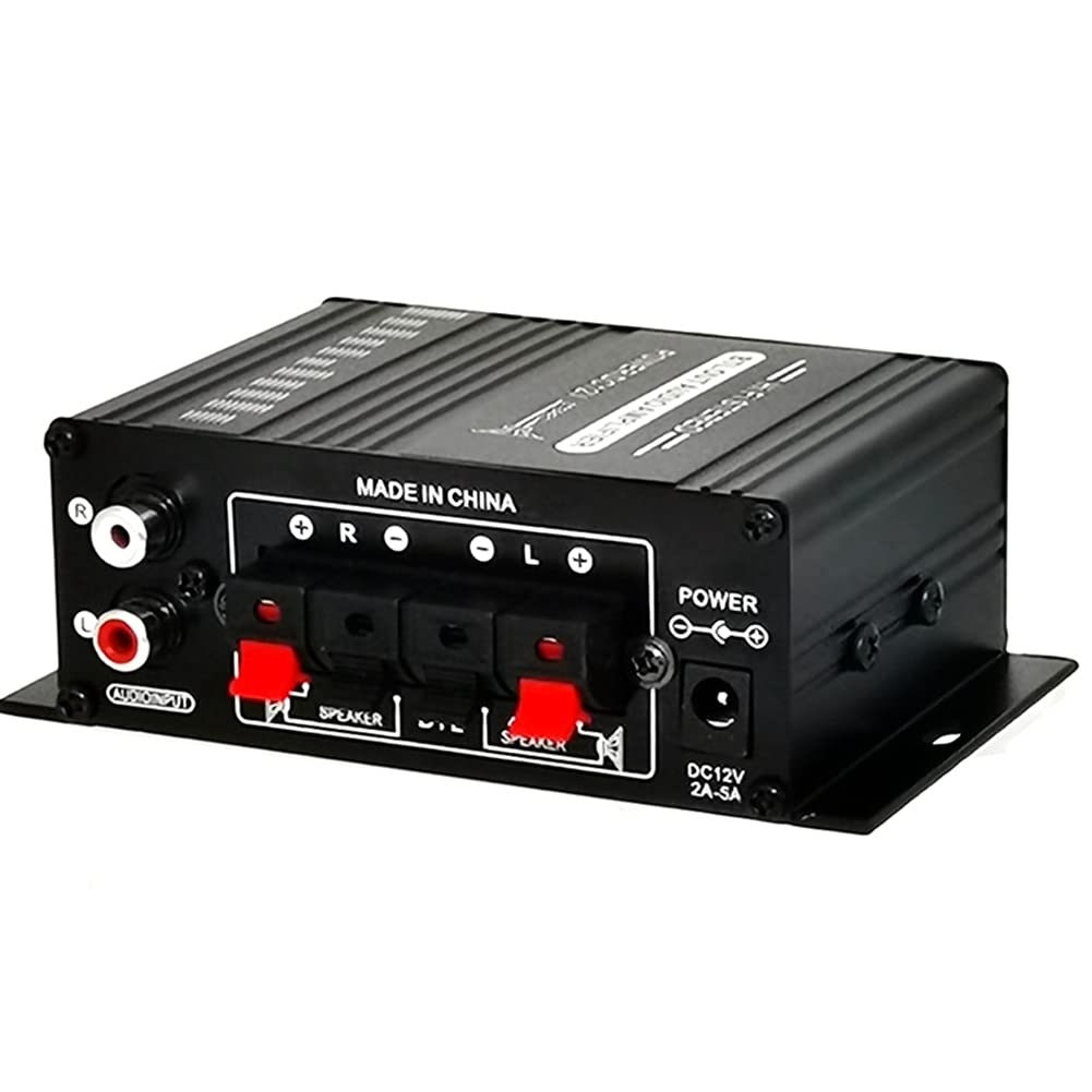 Osmond Mini Stereo Amplifier 12V DC Dual Channel Hi-Fi Audio Player with Bluetooth | Supports Mobile Phone & DVD Input | for Motorcycle, Car, Home Theater & Office Use | Compact Sound System for Music Lovers