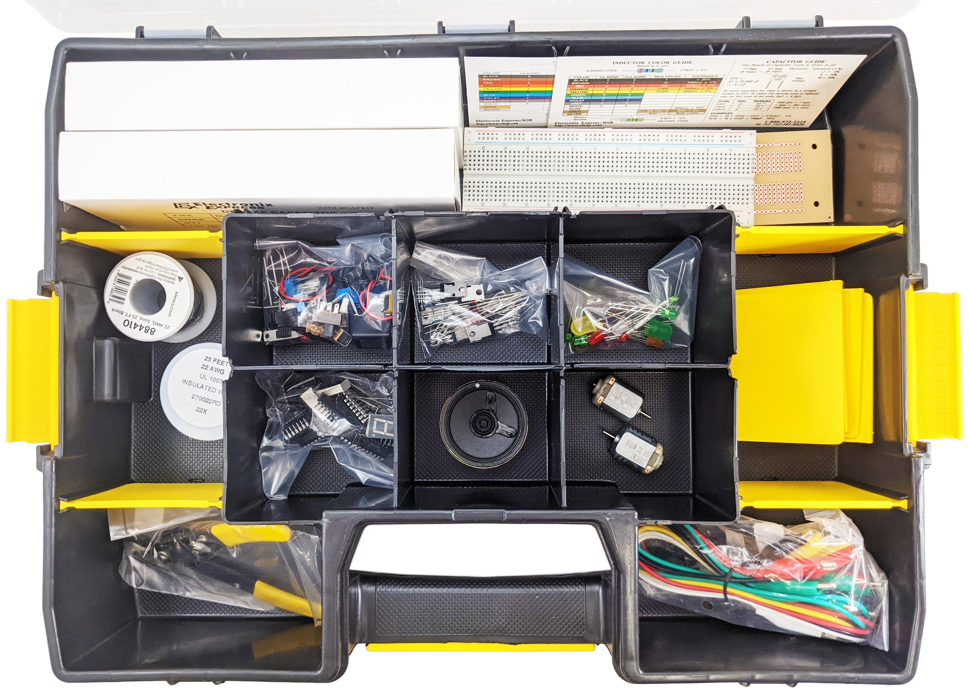 Best Electronics Components Hobby Pack for DIY Projects - Resistors, Capacitors, LEDs & More - Perfect for Arduino, Raspberry Pi & STEM Learning