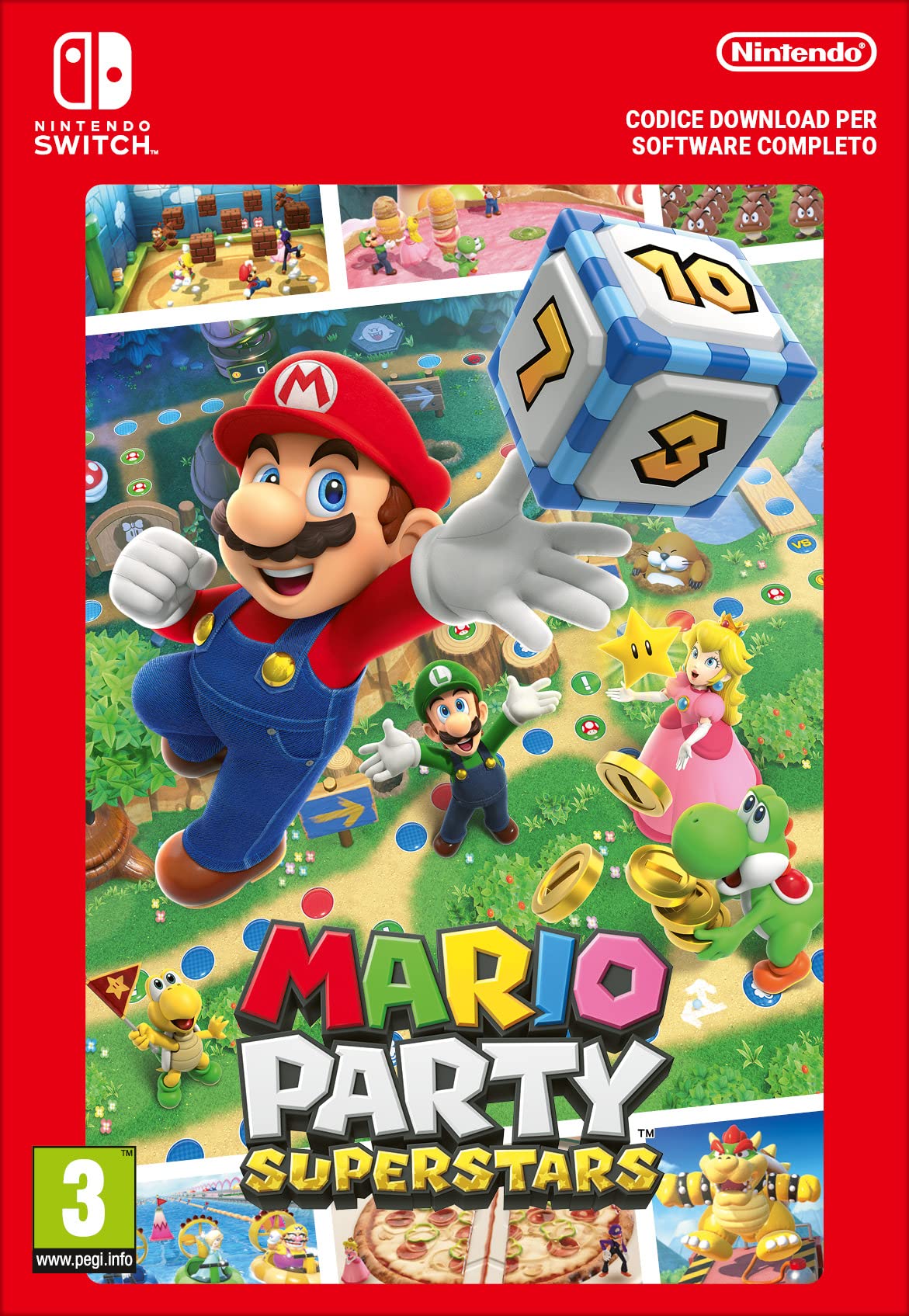 Mario Party Superstars Standard Edition - Nintendo Switch Digital Download Code | Fun Multiplayer Party Game for Family & Friends Game Nights