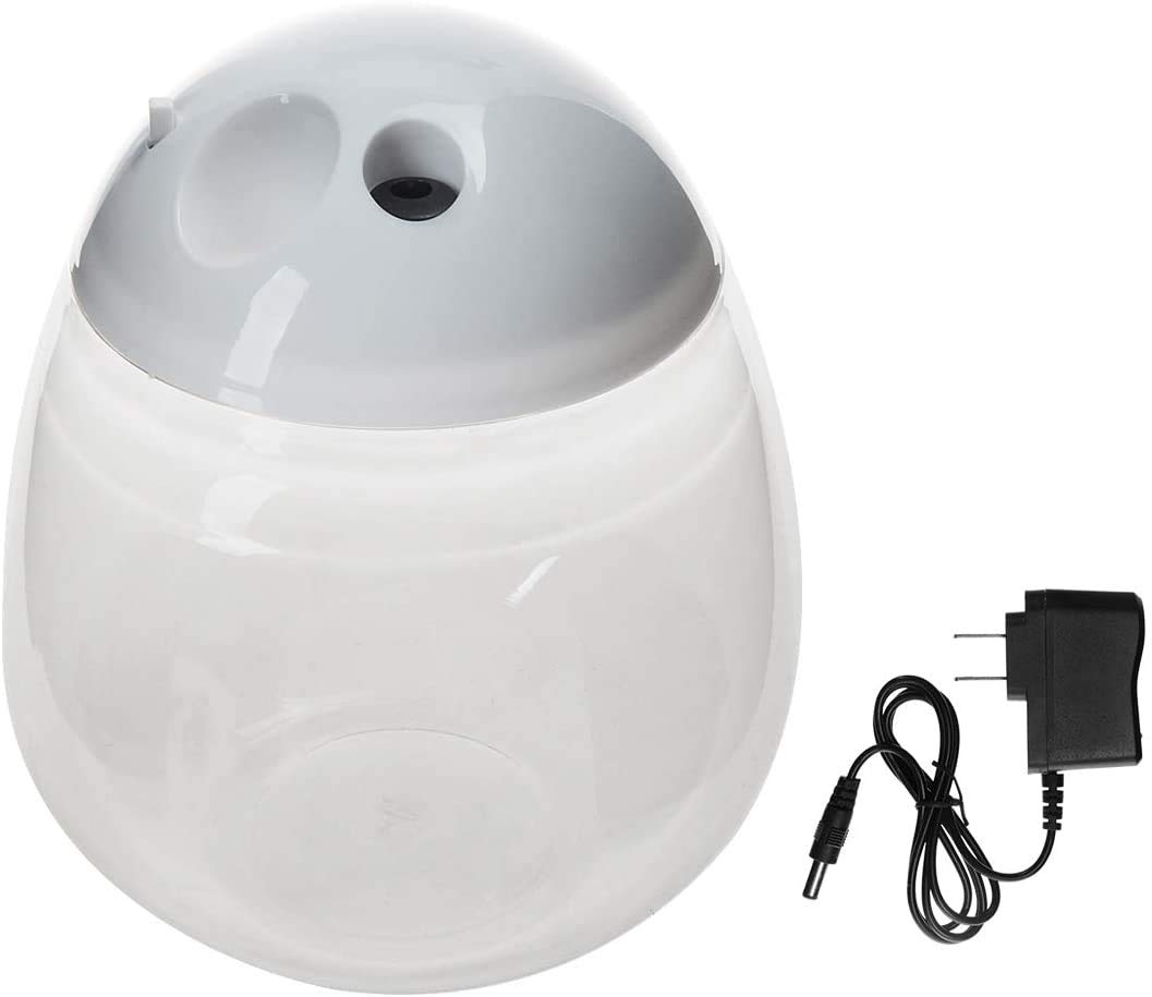 SAIM Plastic Fish Tank with Lid - Clear Round Small Fish Bowl with LED Lighting for Betta Fish, Desktop Aquarium for Home & Office Decoration (Includes Charger) | Perfect for Betta Fish Habitat, Zen Desk Decor, and Gift Ideas