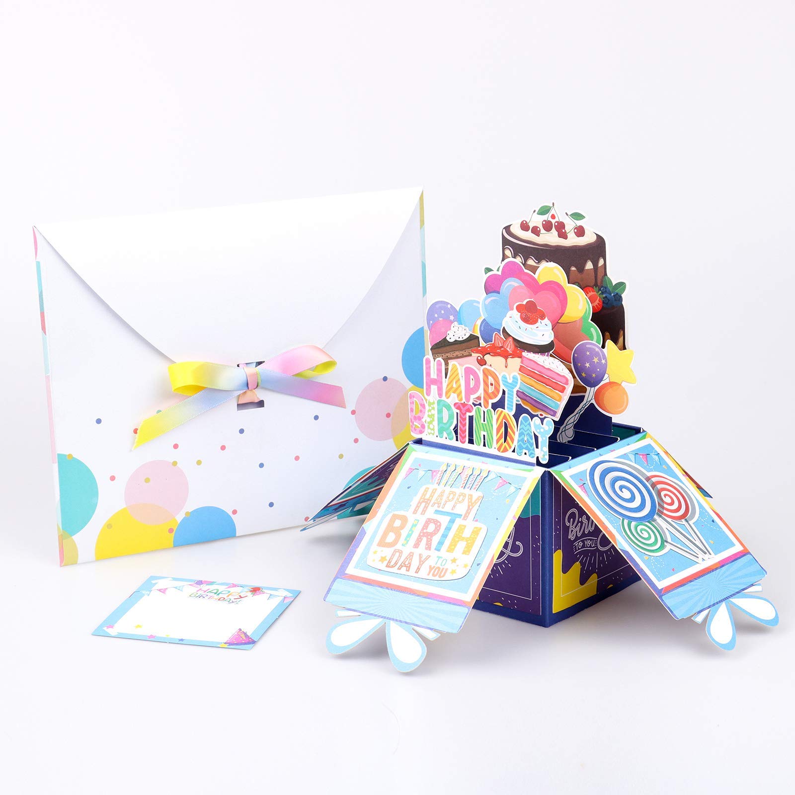 3D Pop Up Birthday Card - Happy Birthday Greeting Cards with Envelope & Blank Card - Perfect Birthday Gifts for Kids, Women, Men, Wife, Husband, Mom, Dad, Sister & Friends | Great for Birthday Parties, Surprise Gifts & Special Occasions