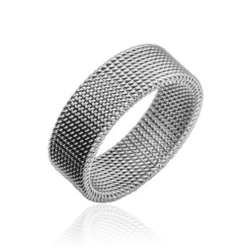 STR-0109 Stainless Steel Flexible Screen Ring - Adjustable Sizes 5-12 (13) - Durable & Stylish Jewelry for Everyday Wear, Gifts & Special Occasions