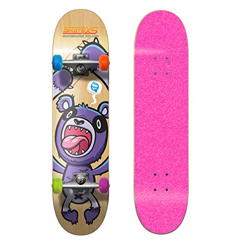 Pink Grip Tape / Multi-Color Wheels