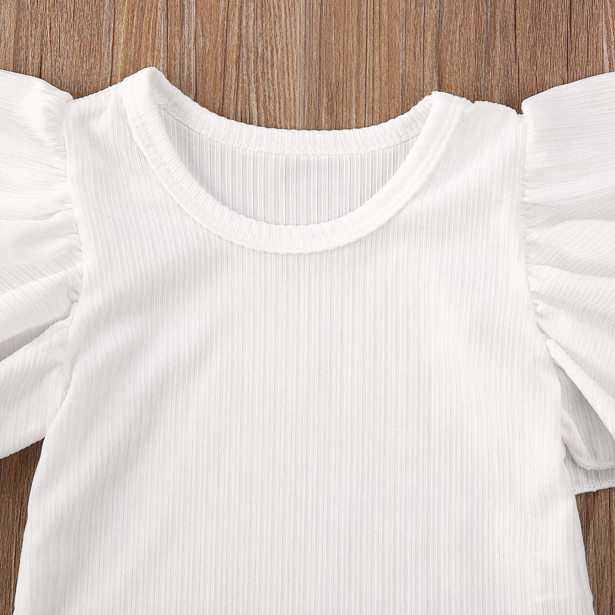Mubineo Infant Baby Girl Cotton Ruffle Flower Short Sleeve Romper Bodysuit - Soft Summer Outfit for Newborns & Toddlers - Perfect for Playdates, Beach Trips & Family Photos