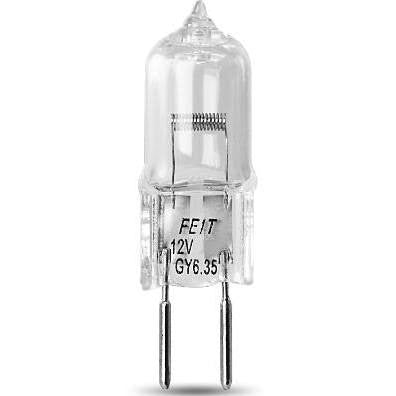 Feit Q35T4 35W T4 2 Pin 12 Volt Halogen Light Bulb - Perfect for Under Cabinet Lighting, RV, and Marine Applications