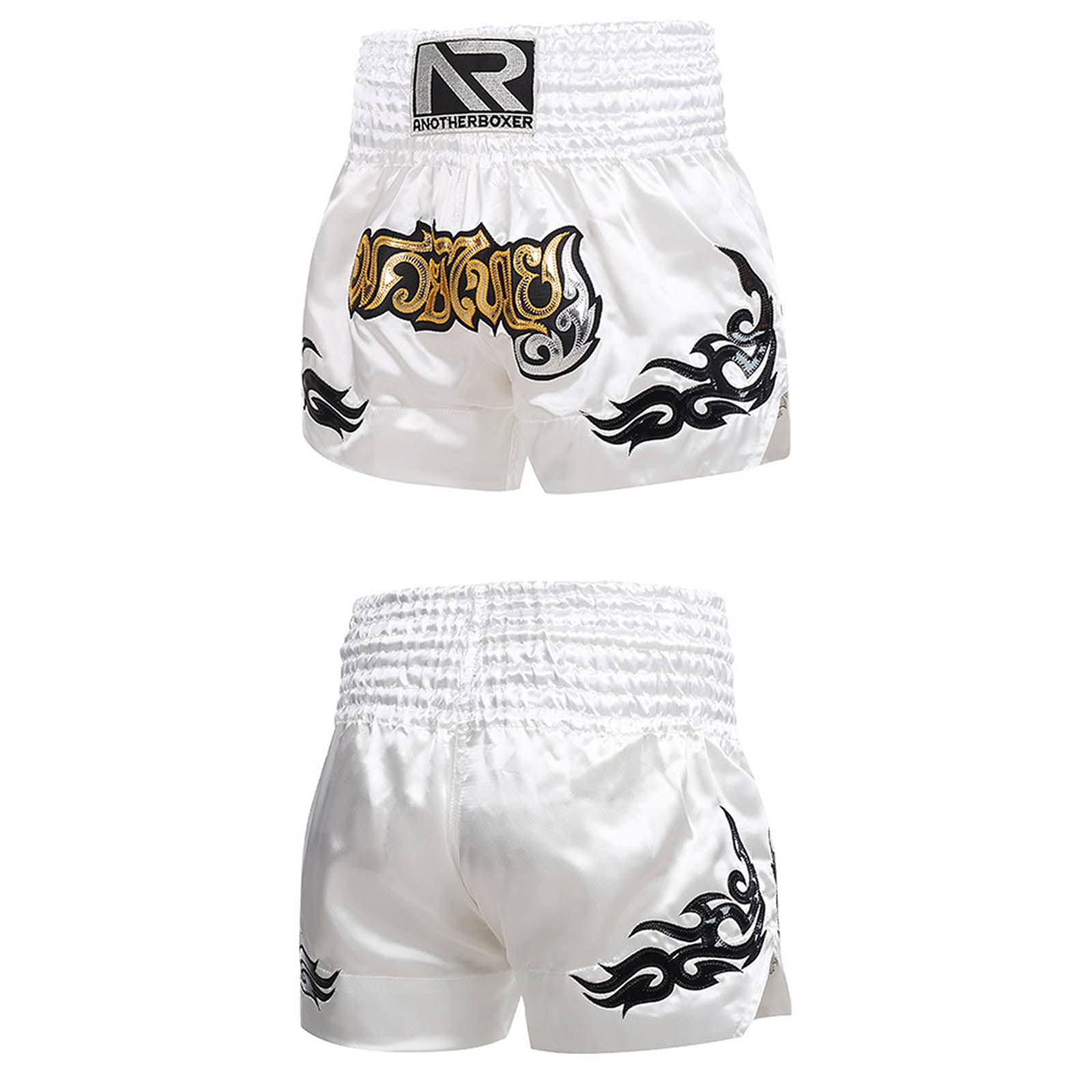 Muay Thai Shorts for Men, Women & Kids - Boxing, Kickboxing, Grappling & MMA Training Gym Shorts - Lightweight & Breathable for Workouts & Competitions