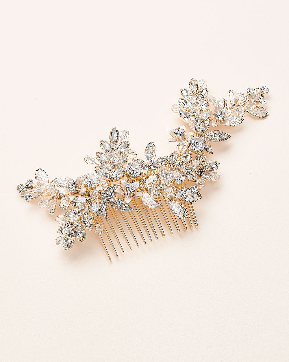 Fiona Crystal Comb - Elegant Hair Styling Comb for Women, Detangling & Shine Enhancement | Perfect for Daily Hair Care, Salon Styling & Travel