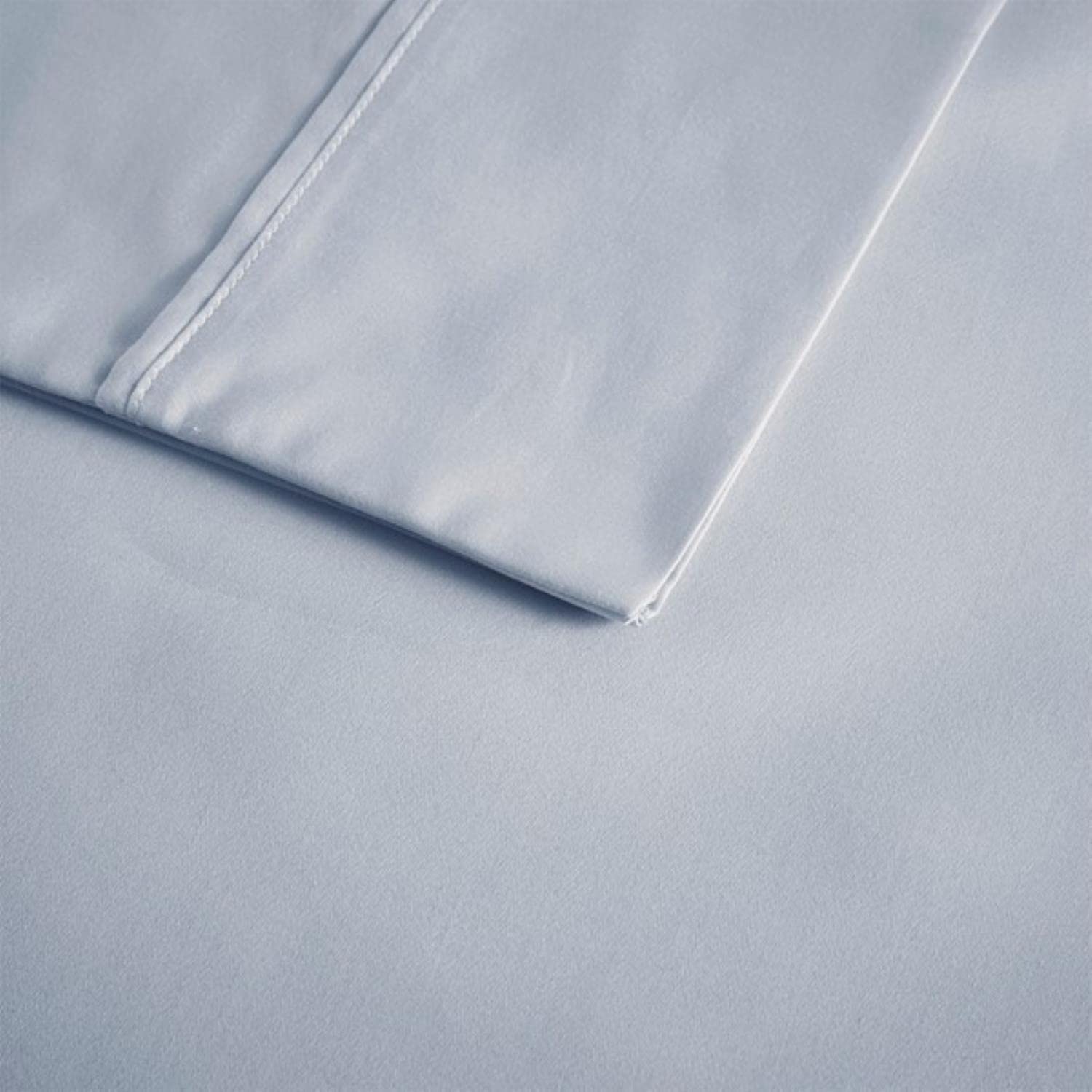 Beautyrest BR 600 Thread Count Cooling Cotton Blend Sheet Set - 16 Inch Deep Pocket All Season Soft Bedding - King Size Blue 4 Piece (BR20-1004) - Perfect for Hot Sleepers & Luxury Bedroom Decor