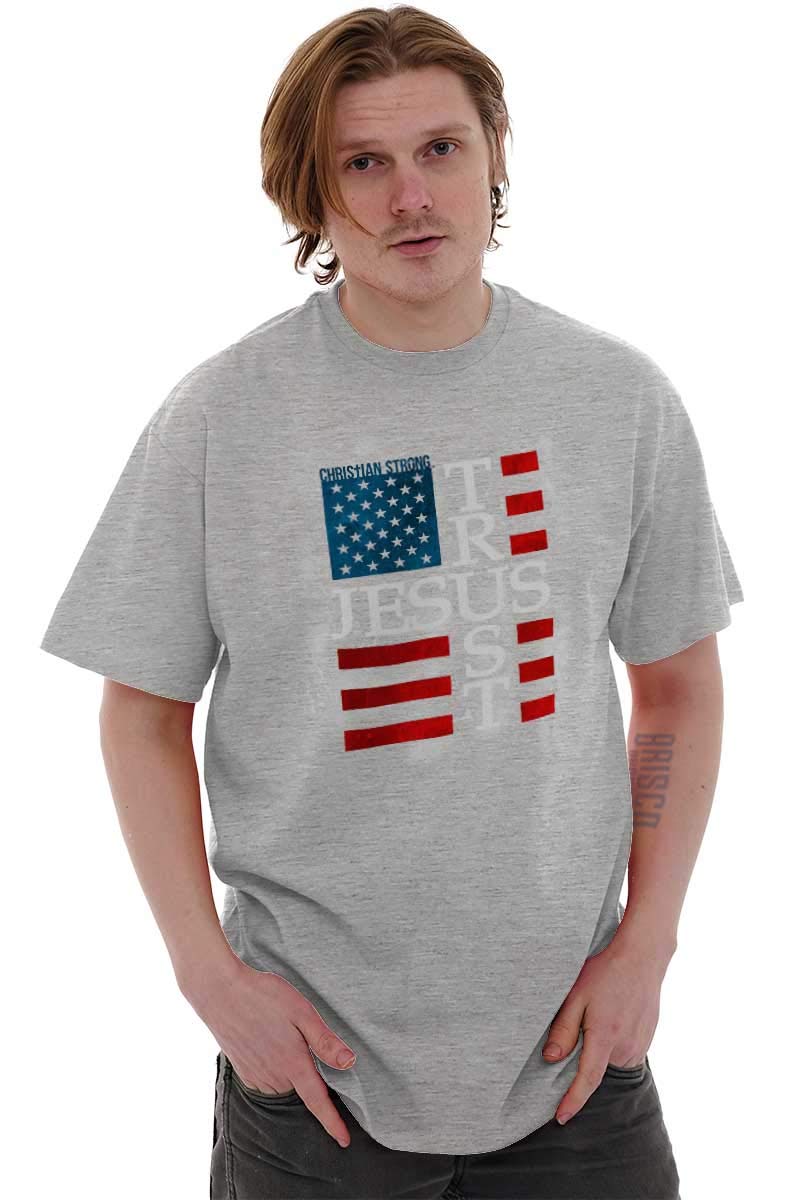 USA Flag Cross T-Shirt for Men & Women - Faith & Patriotic Style