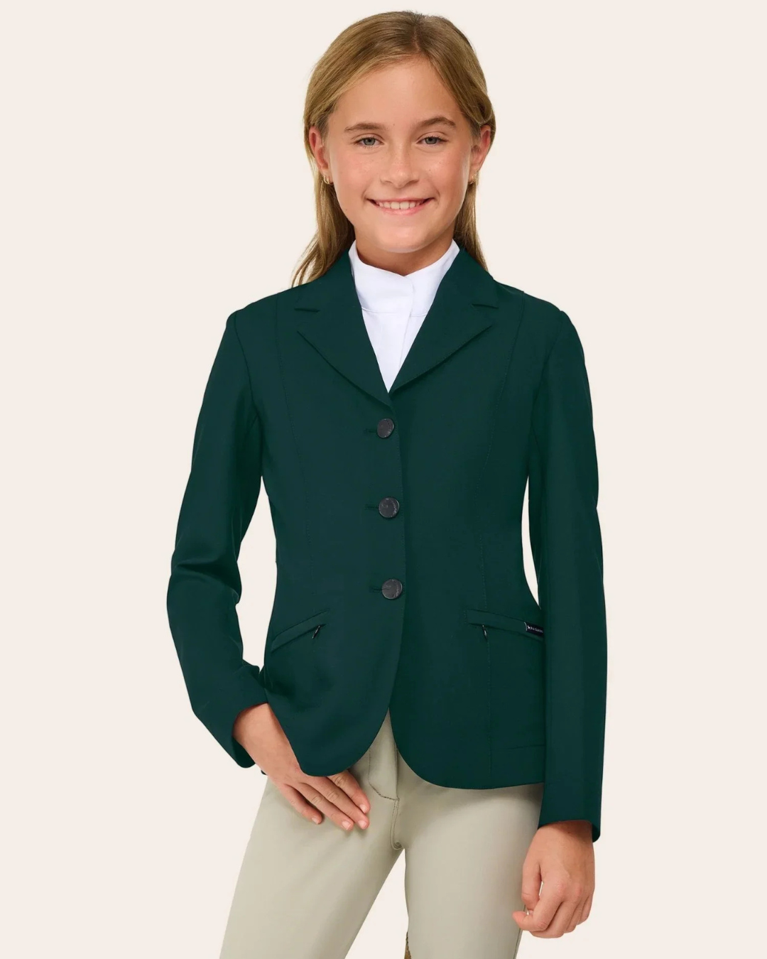 RJ Classics Sloane Jr Girls Show Coat - Equestrian Riding Jacket for Young Riders - Perfect for Horse Shows, Dressage & English Riding Competitions
