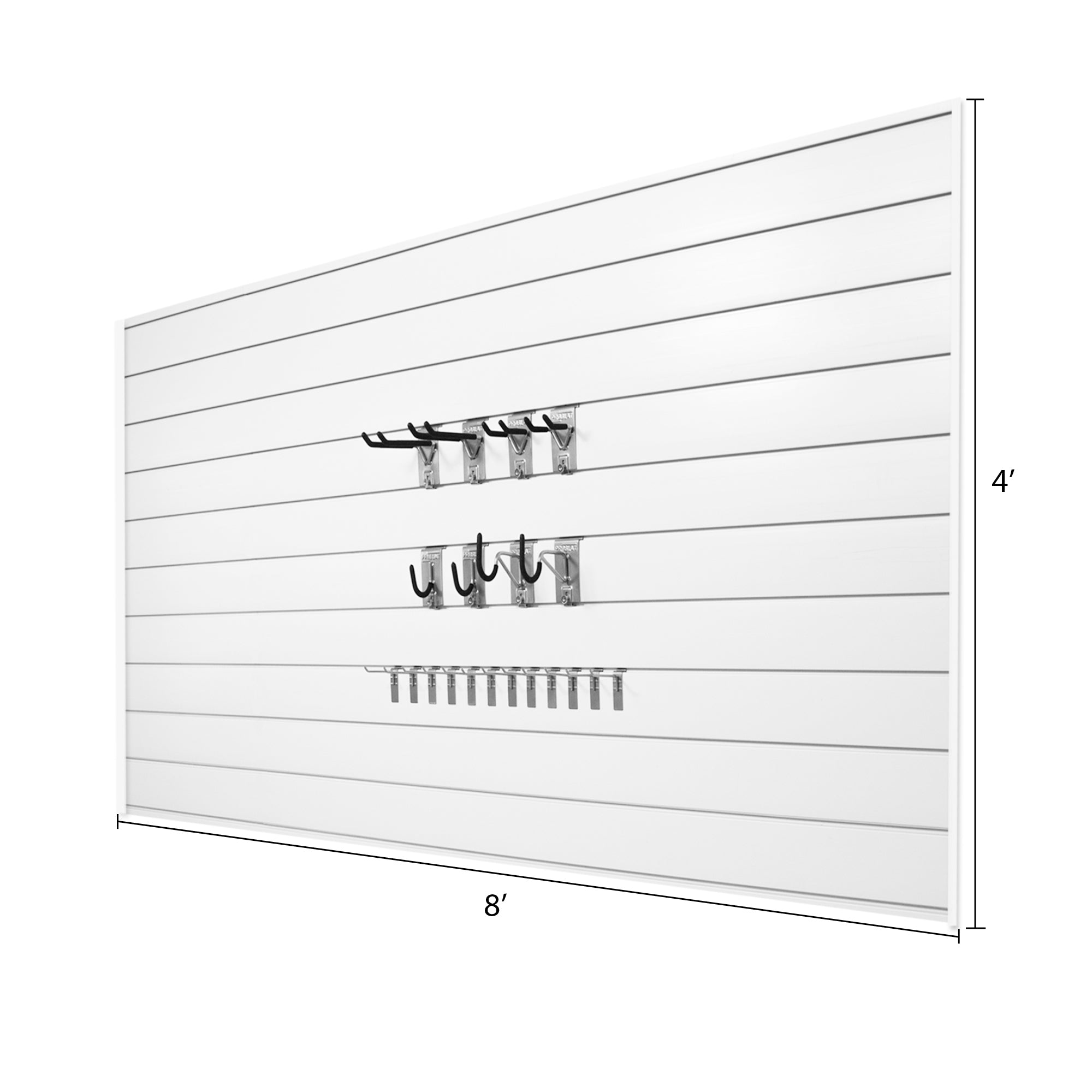 PROCORE Slatwall Basic Bundle - Retail Display Shelving System for Stores & Garages | Durable & Versatile Wall Organizer for Retail, Home, and Office Use