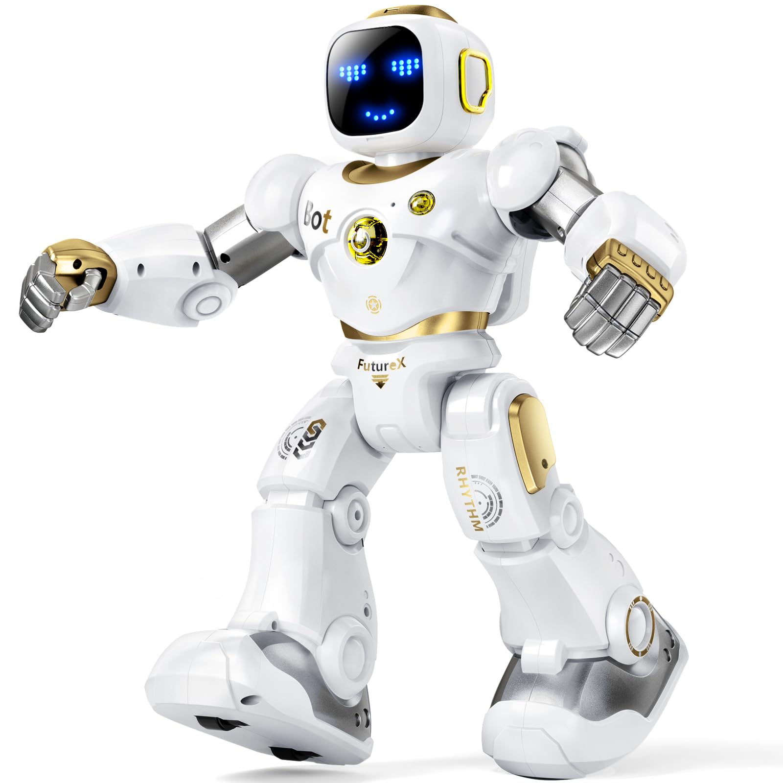Ruko 1088 Smart Programmable STEM Robot Toy for Kids Ages 4-9, Interactive RC Robot with Voice & App Control, Educational Learning Toy for Boys & Girls - Perfect for Birthday Gifts & STEM Classroom Activities