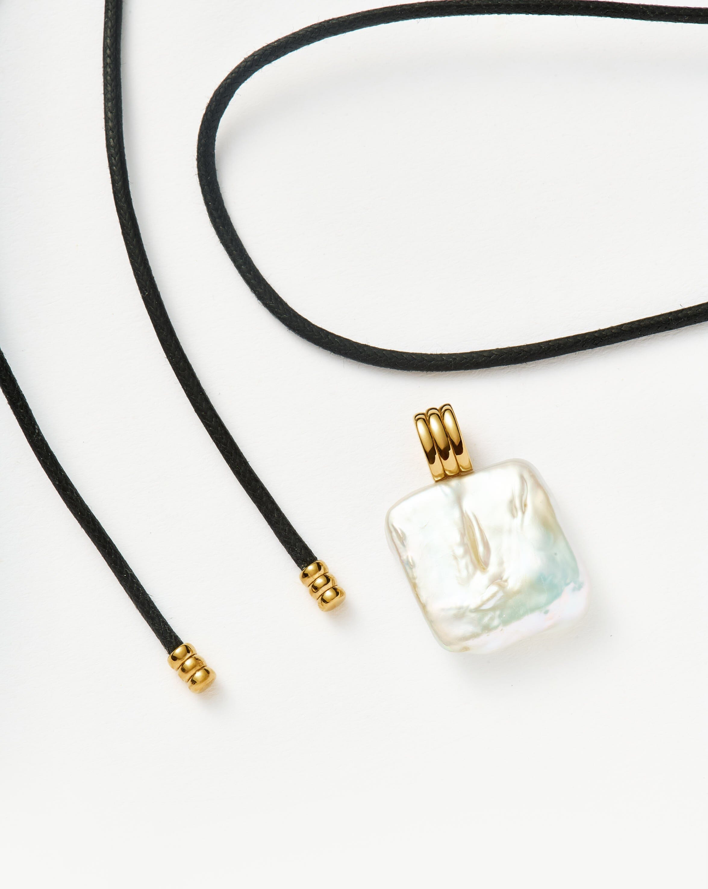 Elegant Square Pearl Pendant Necklace - 18k Gold Plated Vermeil Chain with Genuine Pearl | Perfect for Weddings, Anniversaries & Special Occasions