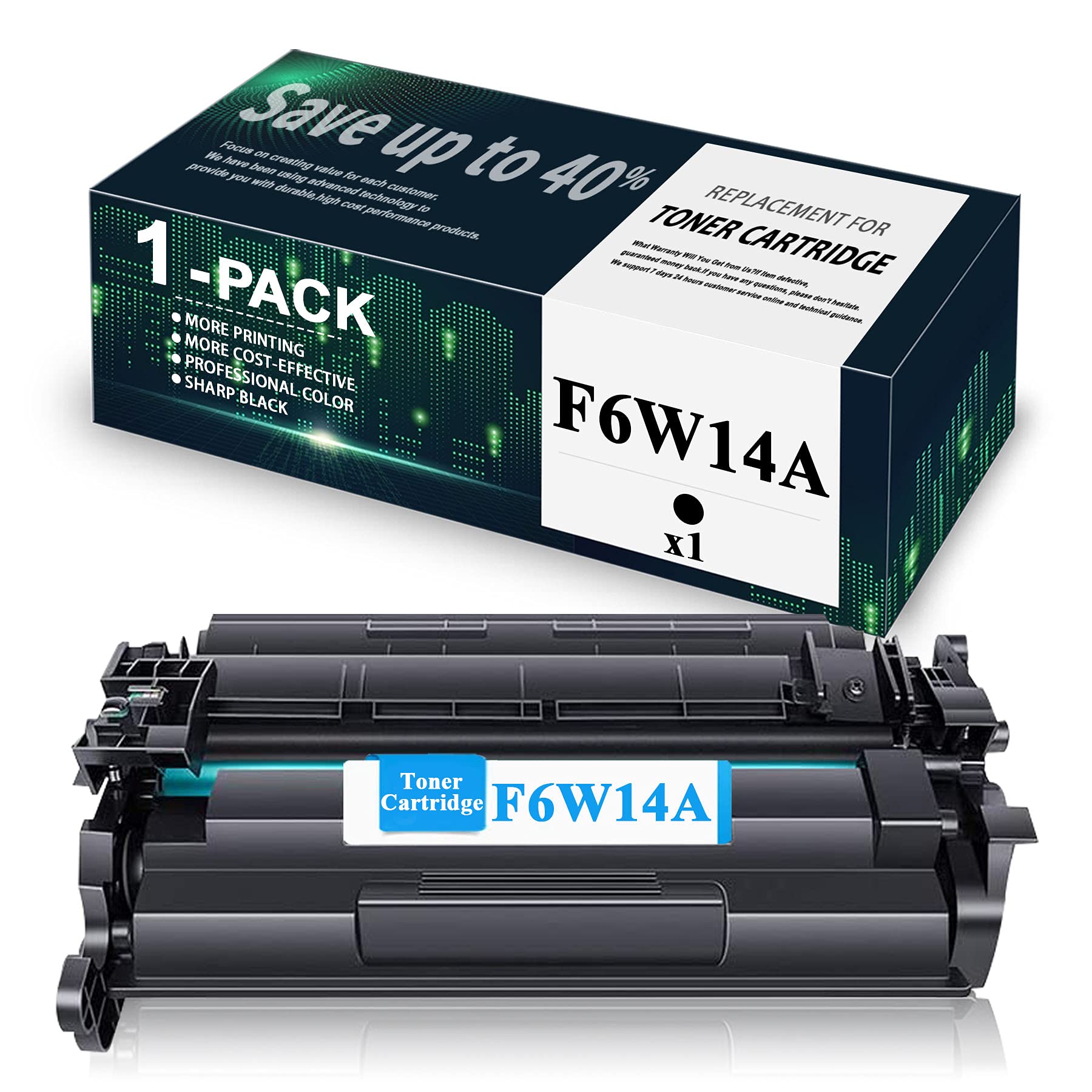 HP Pro MFP M426fdn Compatible Toner Cartridge (F6W14A/CF226A) - 26A Black Replacement for Laser Printers - Perfect for Office & Home Printing Needs