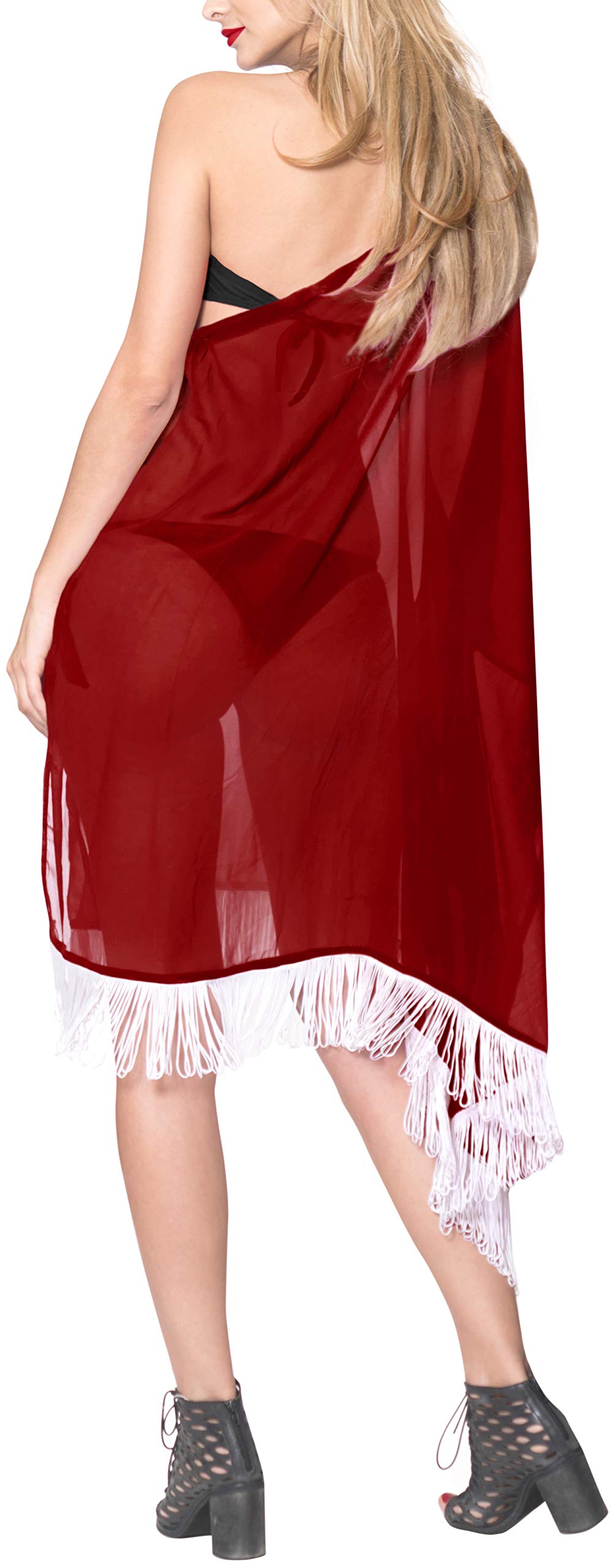 LA LEELA Women's Beach Cover Up - Lightweight Bikini Cover Dress for Summer Swimwear, Pool Party & Vacation - Perfect for Beach, Resort & Tropical Getaways