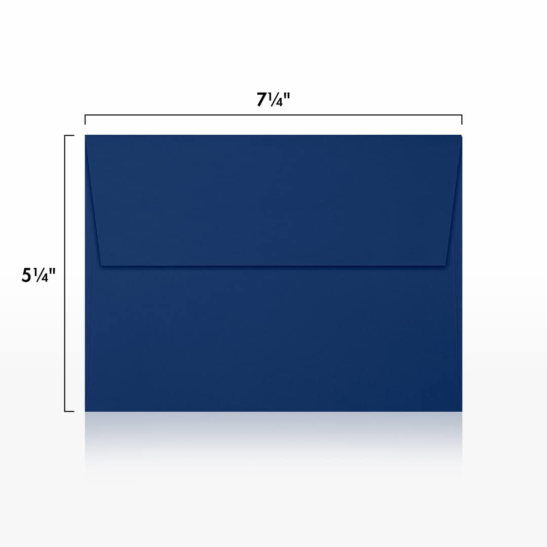 Premium LUXPAPER A7 Printable Invitation Envelopes (1000 Pack) - 80 lb. Navy Blue, 5.25