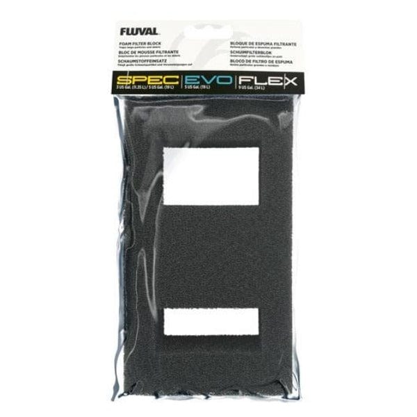 Fluval SPEC EVO FLEX Aquarium Foam Filter Block - Premium Replacement Filter Media for Fish Tank Cleaning & Water Filtration (Ideal for Freshwater & Saltwater Aquariums)