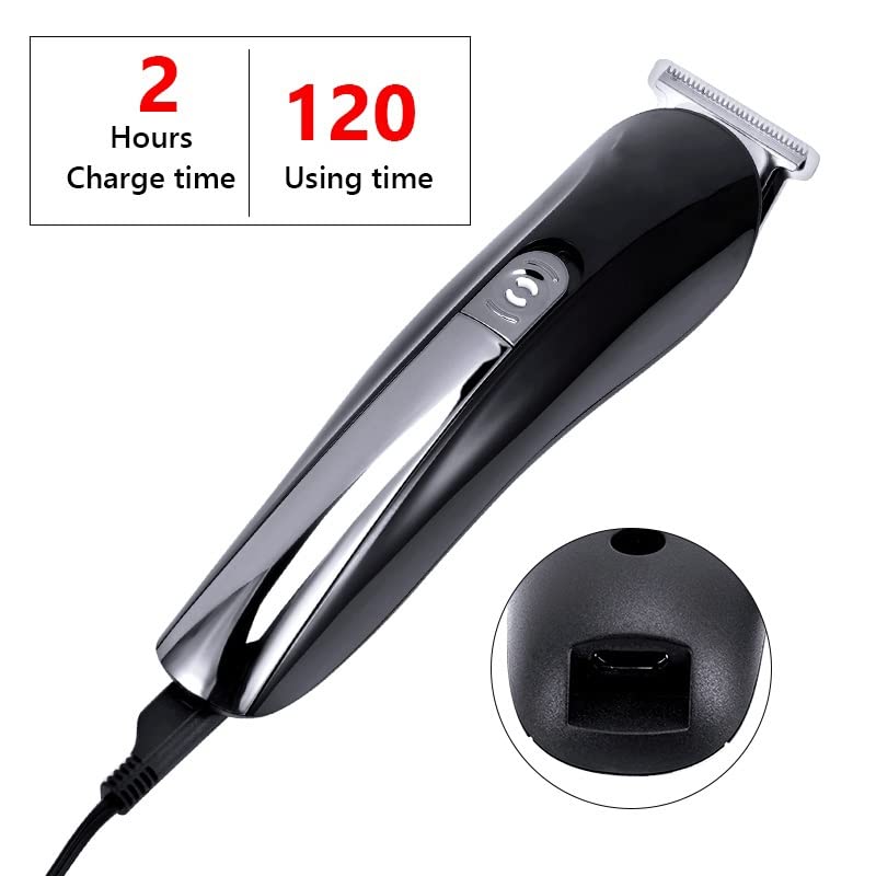 Professional 6-in-1 Electric Hair Clipper & Beard Trimmer Kit for Men - Cordless Hair Cutting Machine, Nose Ear Trimmer & Facial Grooming Tool - Perfect for Home Barbering, Travel & Personal Grooming