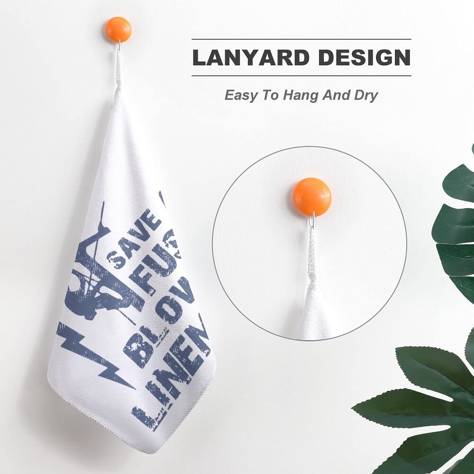 Lineman Save A Fuse - Blow A Lineman Kitchen Towel | Absorbent Hand & Dish Drying Towels with Hanging Loop | Bathroom Washcloth & Decorative Home Kitchen Accessory | Perfect for Camping, RV & Farmhouse Decor