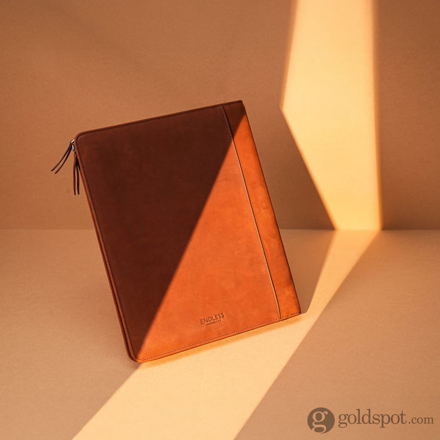 Premium Brown Leather A4 Endless Folio - Elegant Document Holder for Office, Business Meetings & Professional Presentations