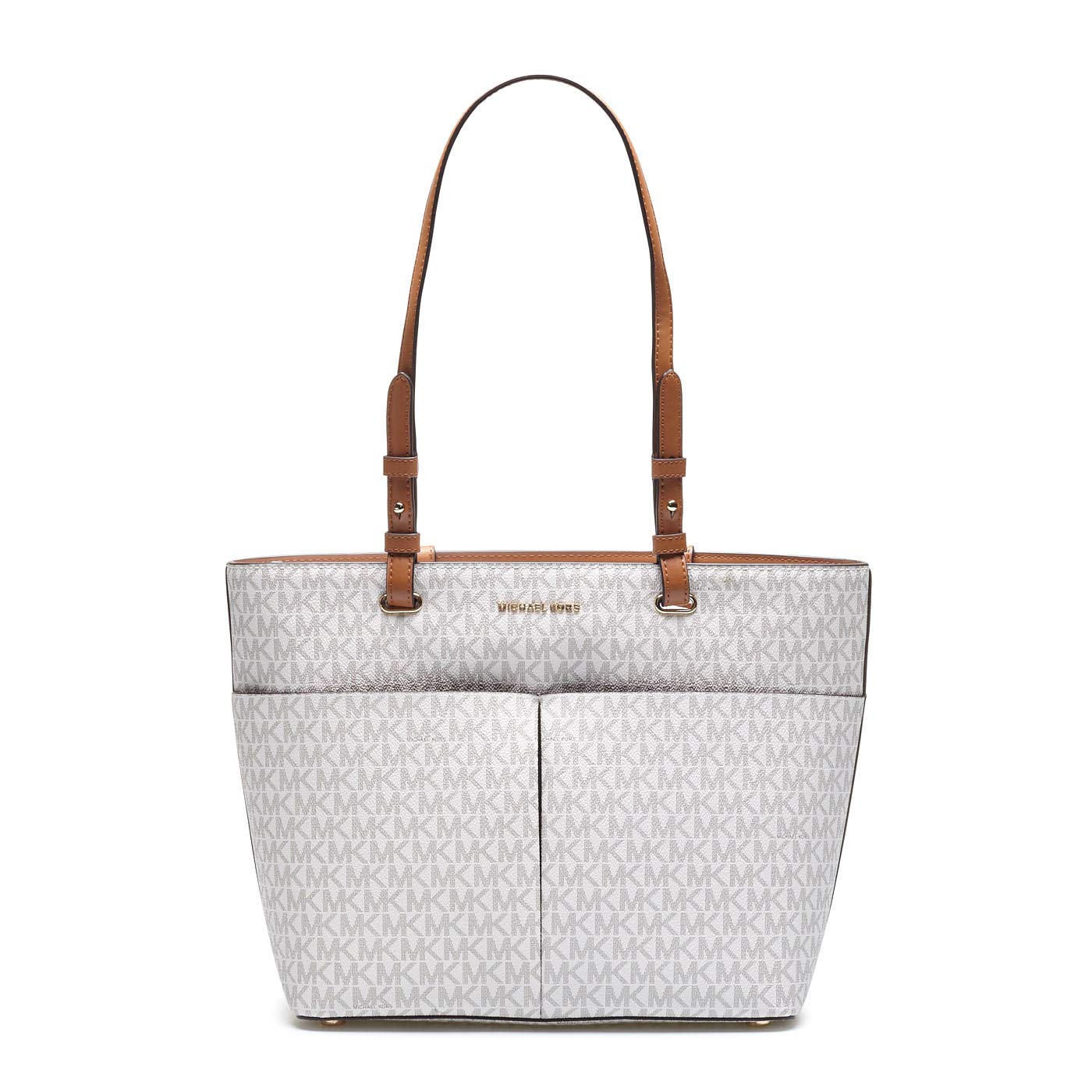 Michael Kors Signature Bright White Handbag for Women - Stylish Designer Tote, Crossbody & Shoulder Bag - Perfect for Work, Travel & Everyday Use