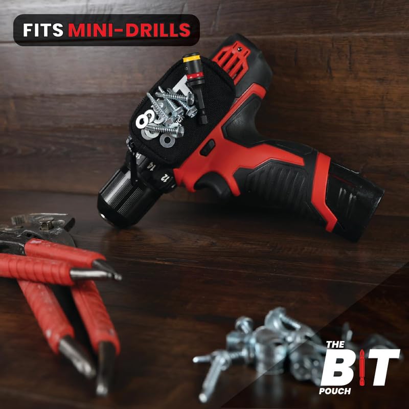(Gen2) Magnetic Bit Holder - Secure Screws, Bolts & Drill Bits - Alternative to Magnetic Wristband - Ideal Electrician Tool & DIY Gadget Gift for Men - Perfect for Workshop, Construction & Home Repair Projects
