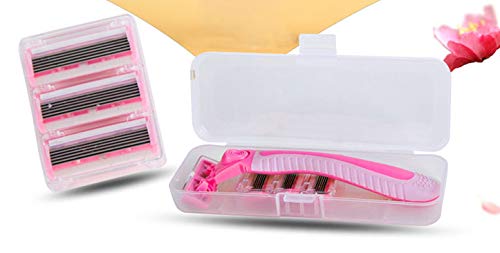 WOIWO Women's Hair Removal Shaver - Reusable Razor for Legs, Armpits, Bikini & Body Hair - Painless Hair Remover for Smooth Skin - Perfect for Travel, Gym & Home Use