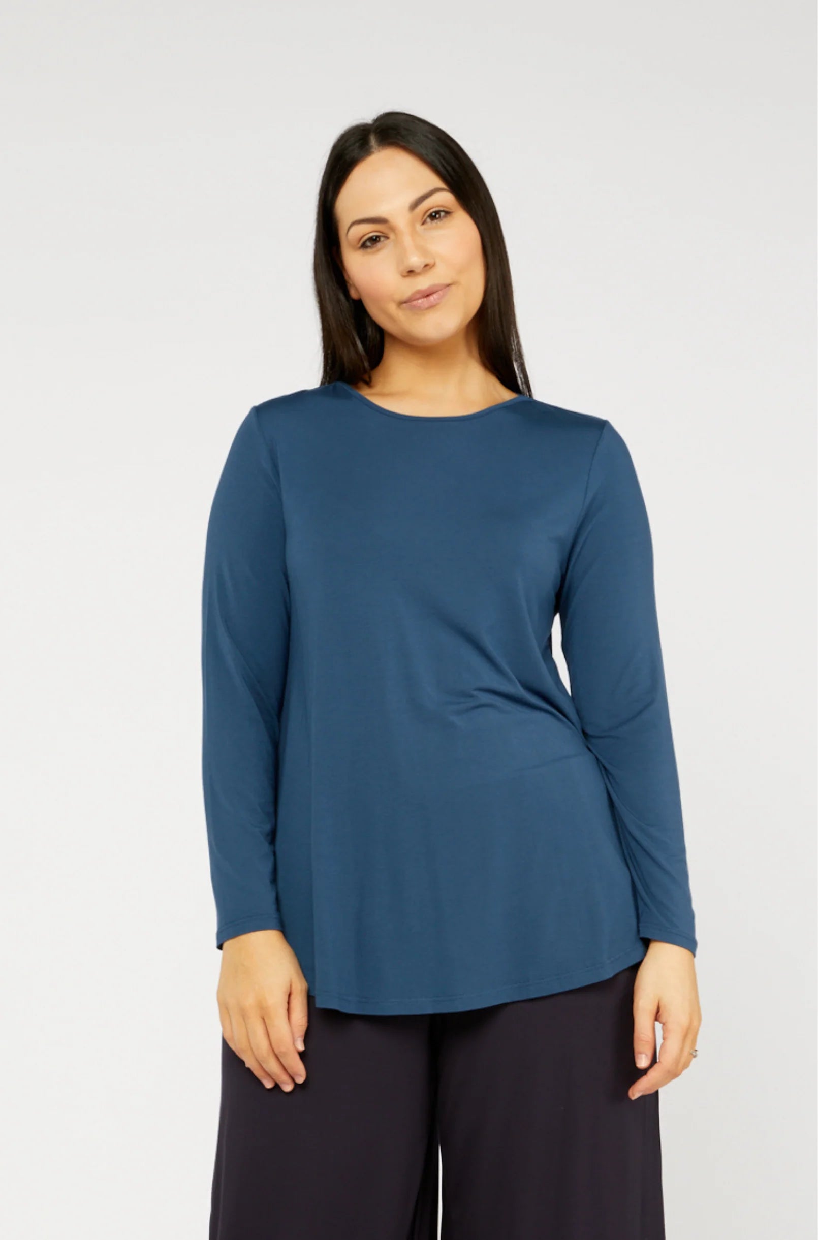 Tani Cara Women's Long Sleeve T-Shirt - Soft Cotton Casual Top for Everyday Wear | Perfect for Work, Travel & Layering