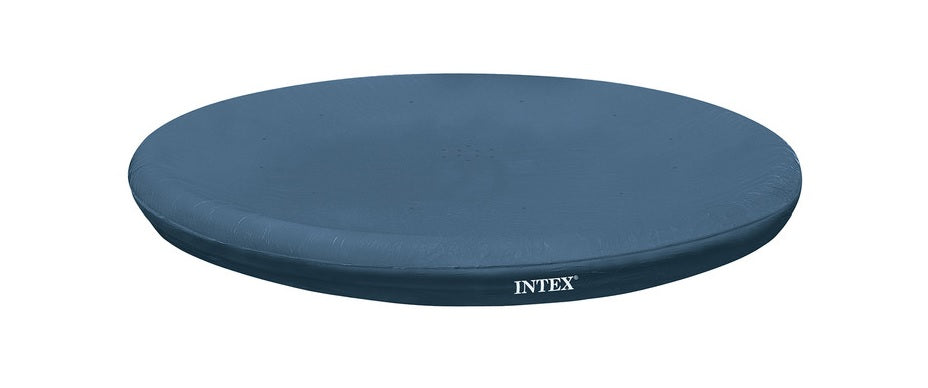 Intex 12' x 12' Easy Set Inflatable Pool Cover - Heavy Duty UV Protection for Above Ground Swimming Pools | Perfect for Summer, Backyard, and Family Fun