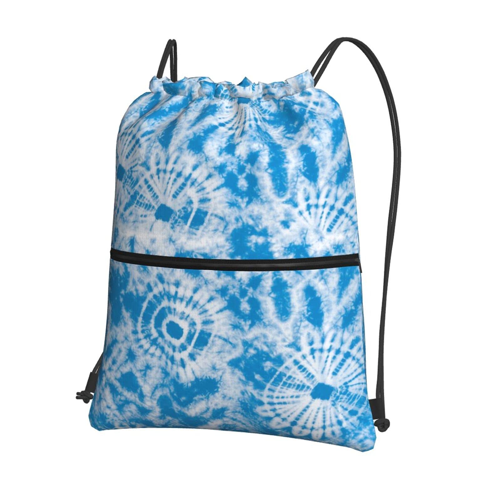 Tie Dye Drawstring Backpack - Water Resistant Lightweight Gym Sack for Women & Men - Perfect for Hiking, Yoga, Swimming, Travel, Beach & Sports Activities