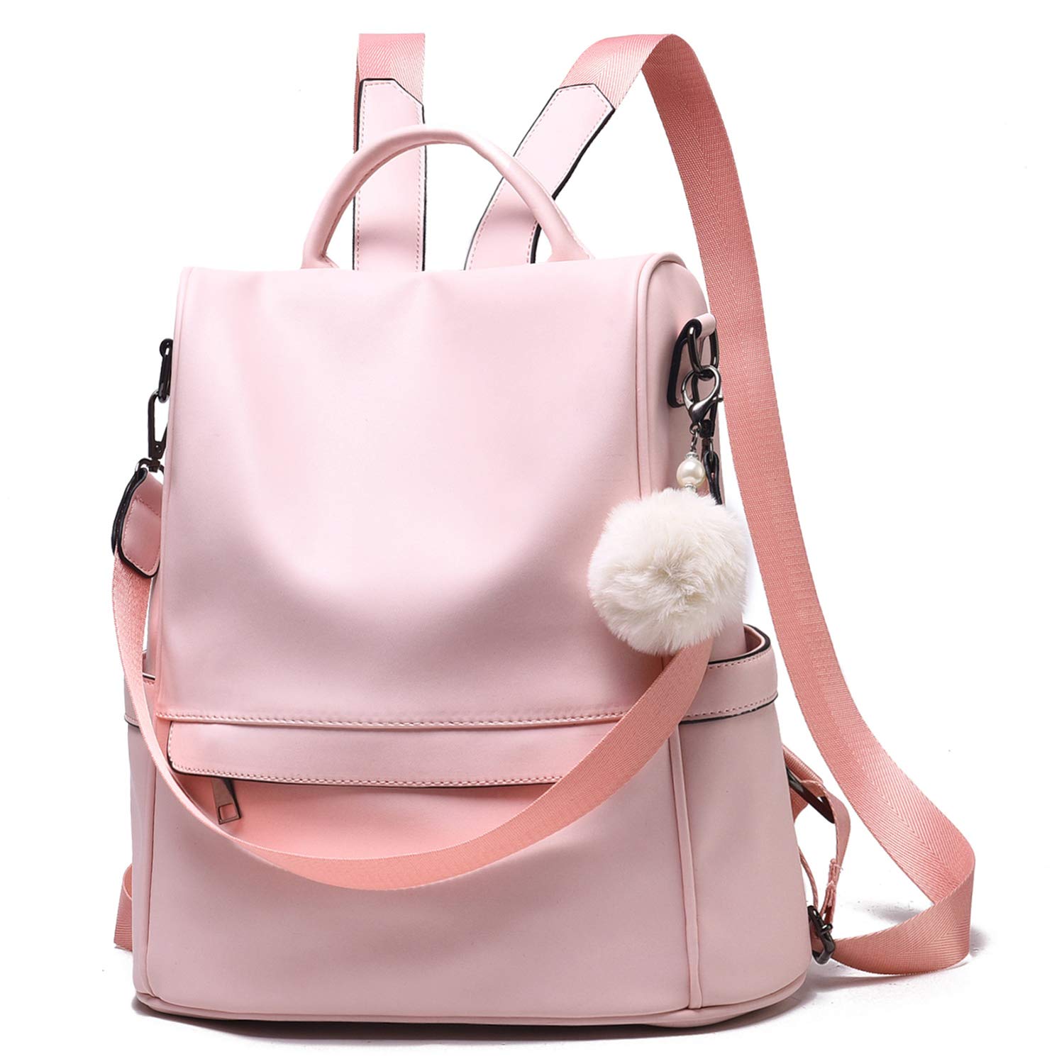 Stylish Anti-Theft Leather Backpack Purse for Women - Large Capacity Convertible Shoulder Bag & Bookbag - Perfect for Travel, Work, and College Campus Use
