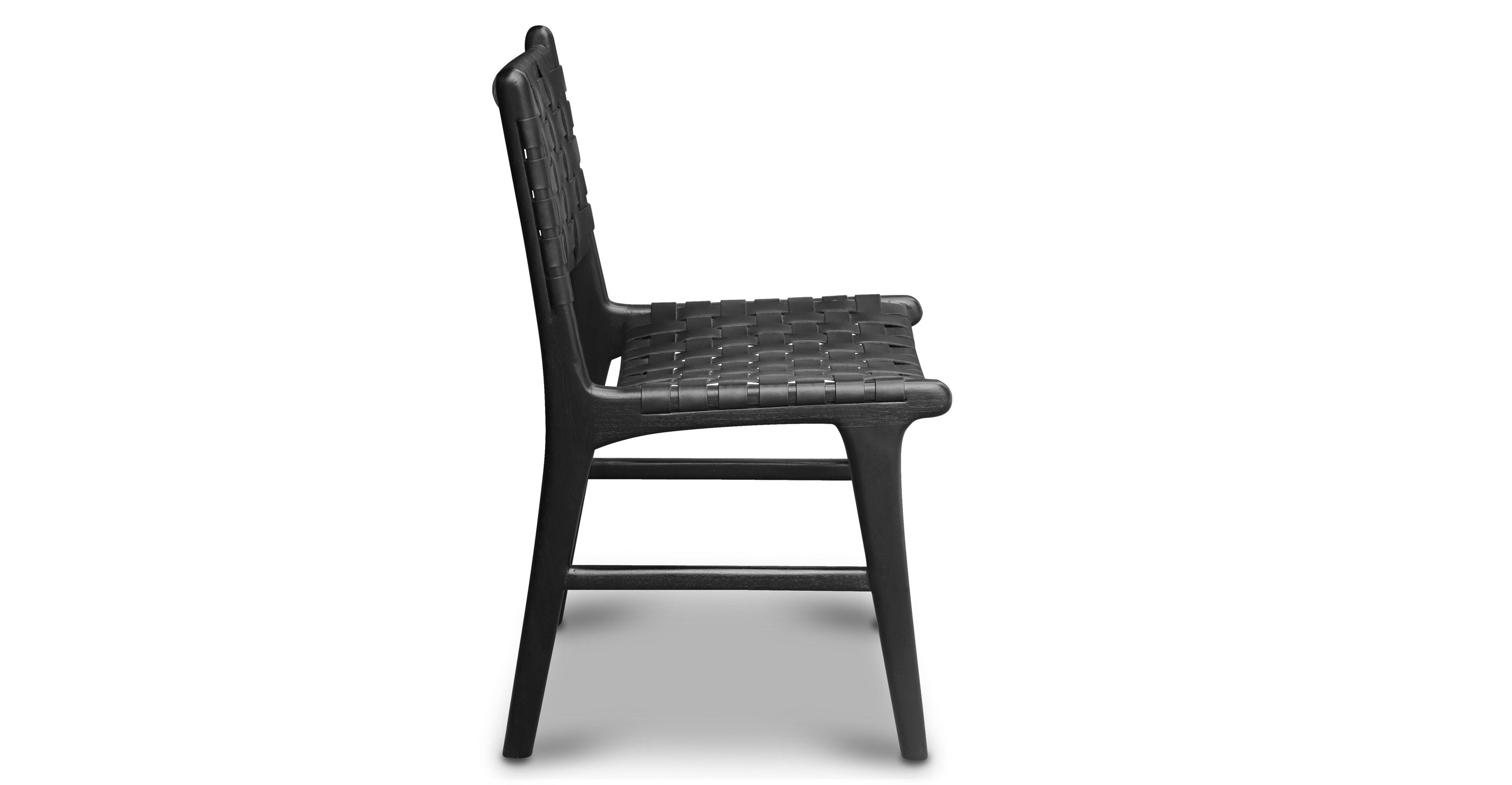 Premium Teak & Leather Dining Chair - Handcrafted Solid Wood & Genuine Leather - Perfect for Dining Room, Kitchen, or Restaurant Use