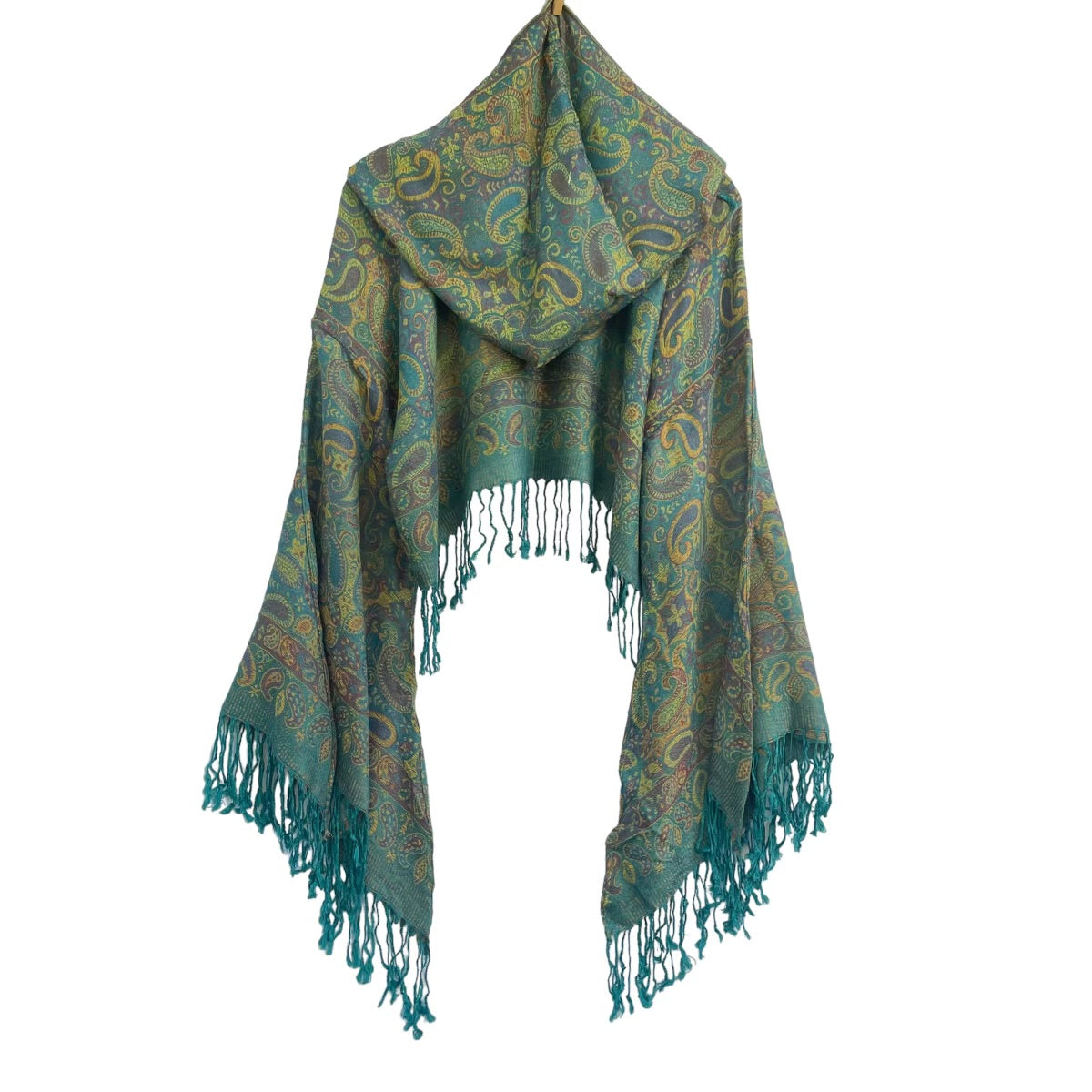 Butterfly Bell Pashmina Shawl - Elegant Paisley Forest Print Scarf for Women | Perfect for Boho Fashion, Parties, and Winter Layering